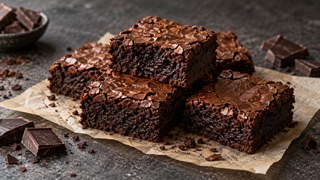 Brownies au chocolat juteux de l’Air Fryer avec croûte fine et cœur humide