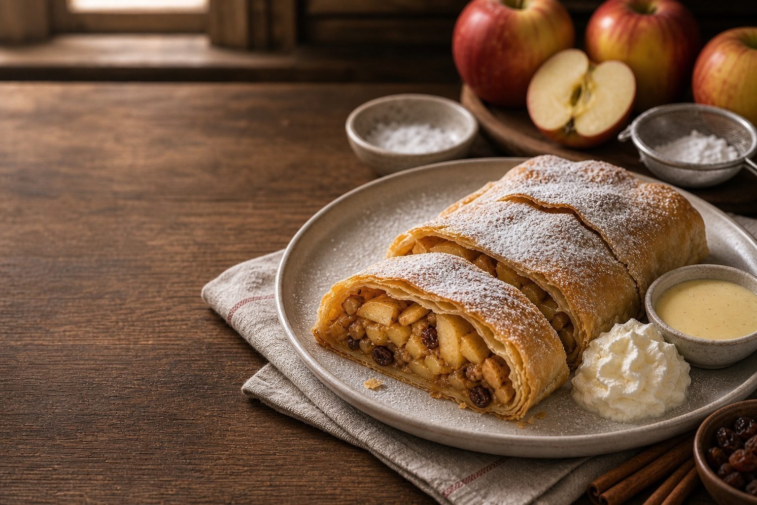Apfelstrudel als beliebtes Gericht der deutschen Küche