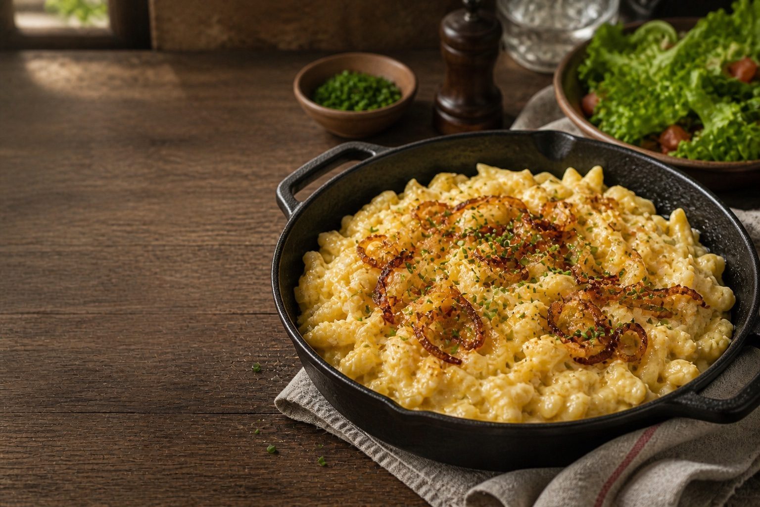 Käsespätzle als beliebtes Gericht der deutschen Küche