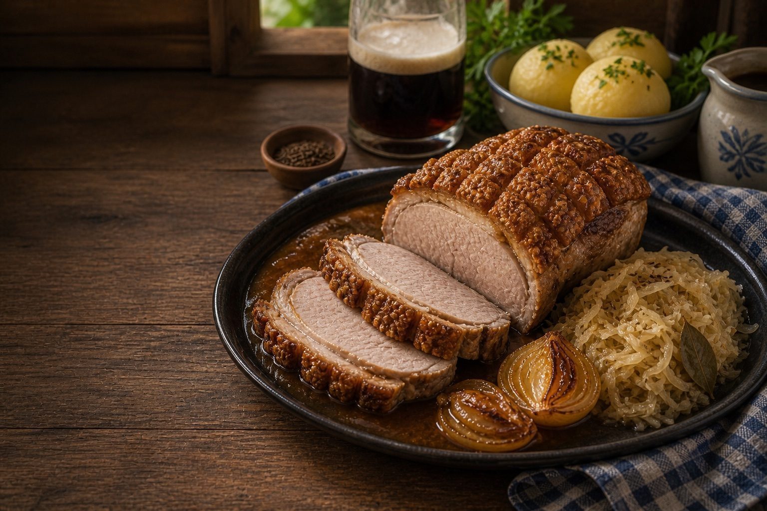 Schweinebraten als beliebtes Gericht der deutschen Küche