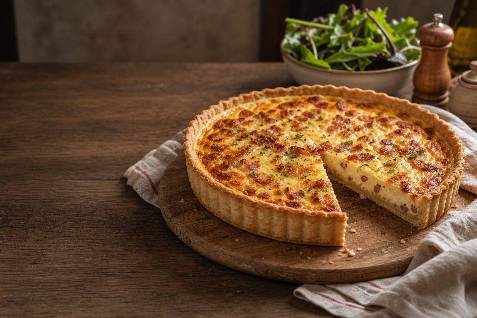 Quiche Lorraine als beliebtes Gericht der französischen Küche