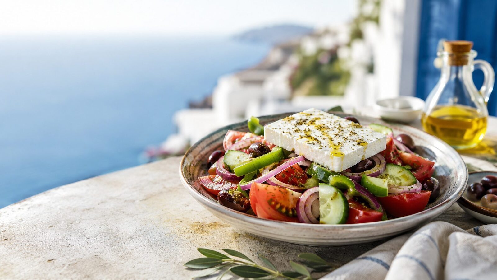 Griechischer Bauernsalat als beliebtes Gericht der griechischen Küche