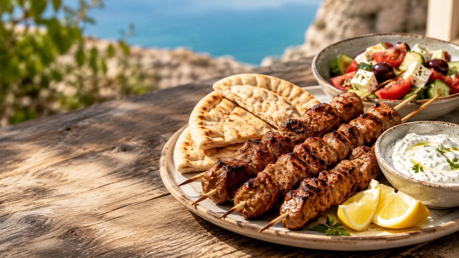 Souvlaki als beliebtes Gericht der griechischen Küche