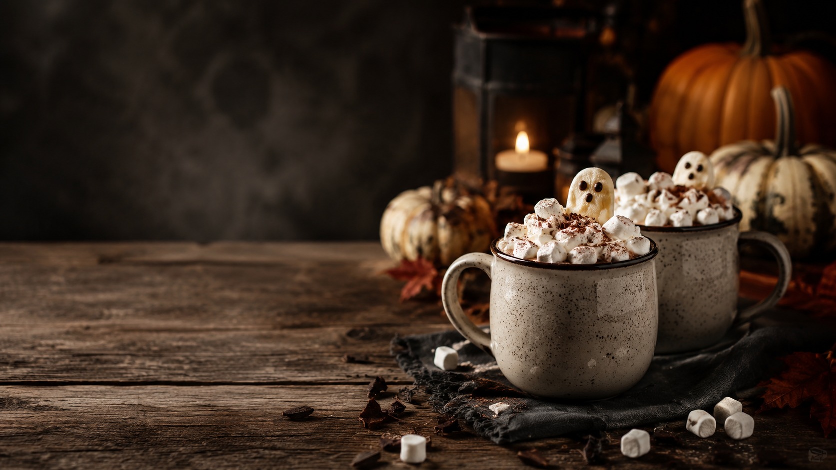 Gespenster-Baiser als kreatives Halloweenrezept für Partybuffet, Familienabend und gruselige Snacks