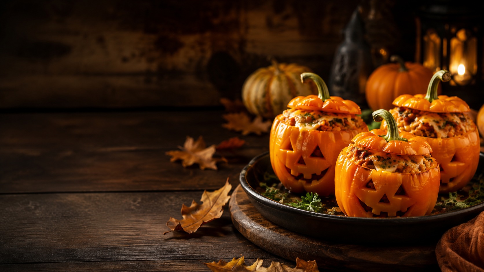 Halloween-Nachos mit Käse als kreatives Halloweenrezept für Partybuffet, Familienabend und gruselige Snacks