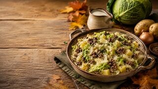 Wirsing-Hackfleisch-Pfanne als wärmendes Herbstrezept mit saisonalen Zutaten und kräftigen Aromen