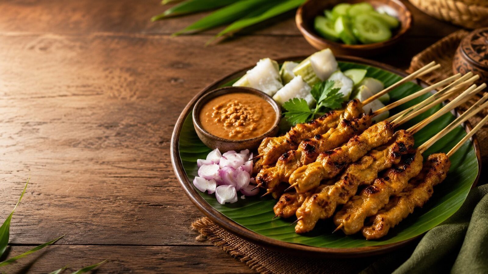 Satay Ayam als beliebtes Gericht der indonesischen Küche