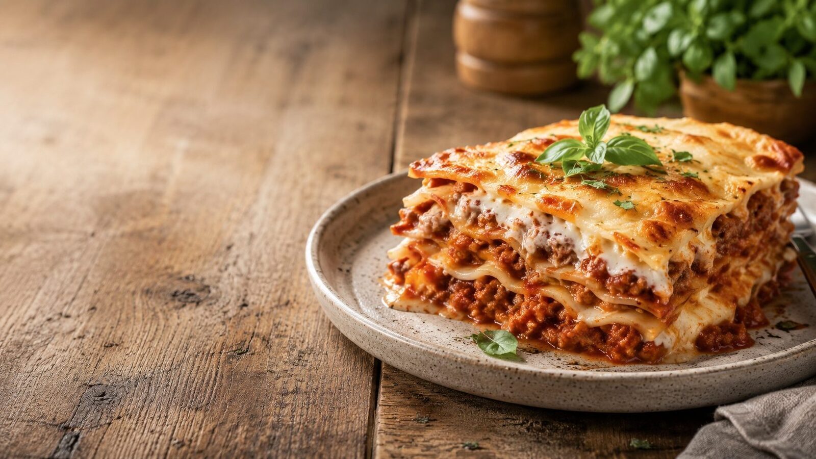 Lasagne Bolognese als beliebtes Gericht der italienischen Küche