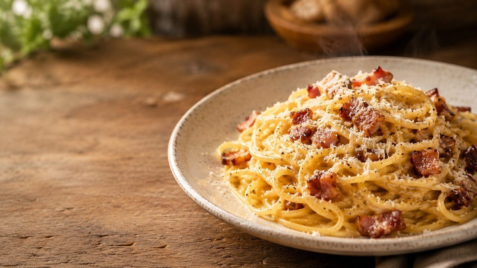 Spaghetti Carbonara als beliebtes Gericht der italienischen Küche