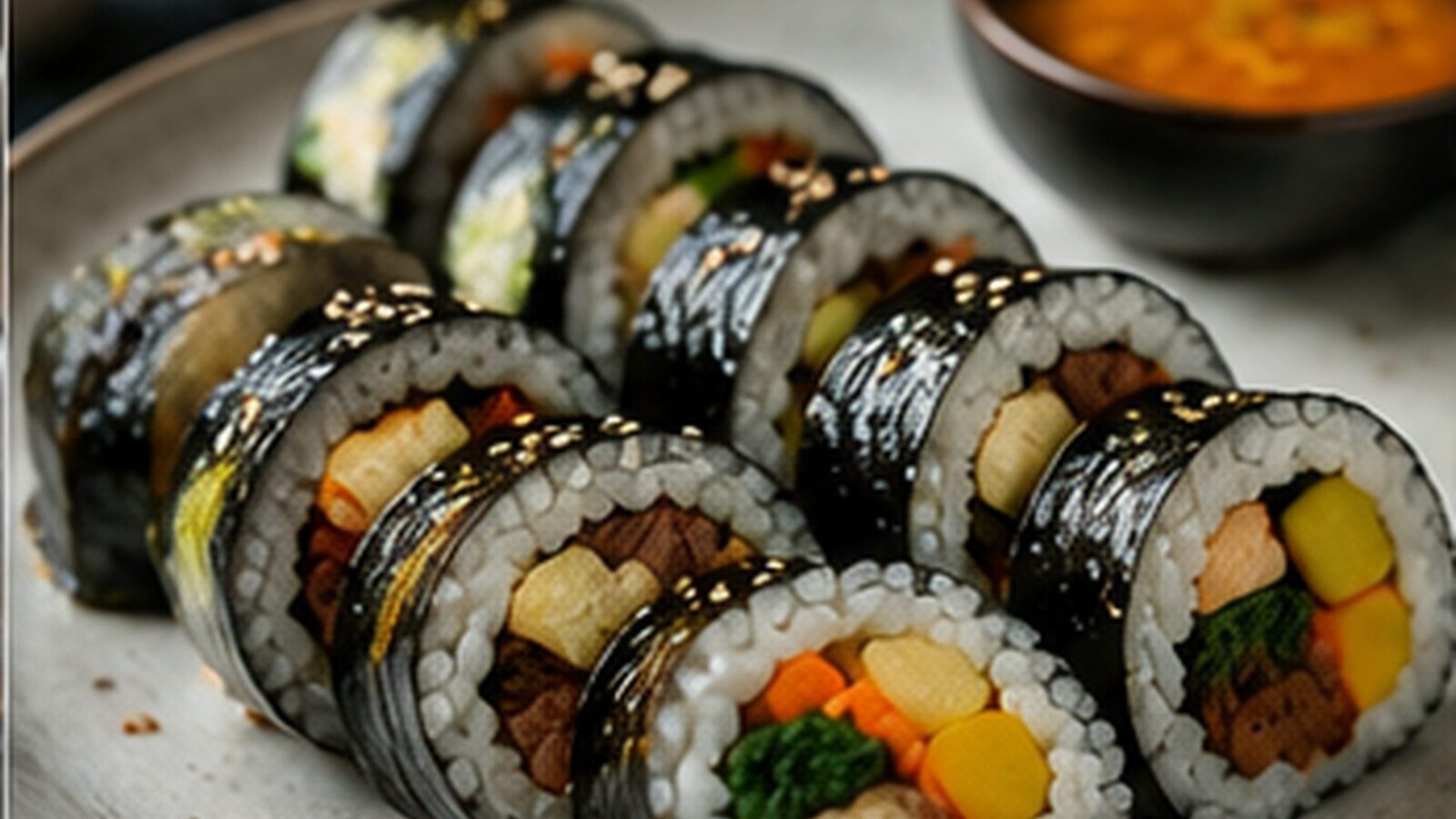 Gimbap als beliebtes Gericht der koreanischen Küche