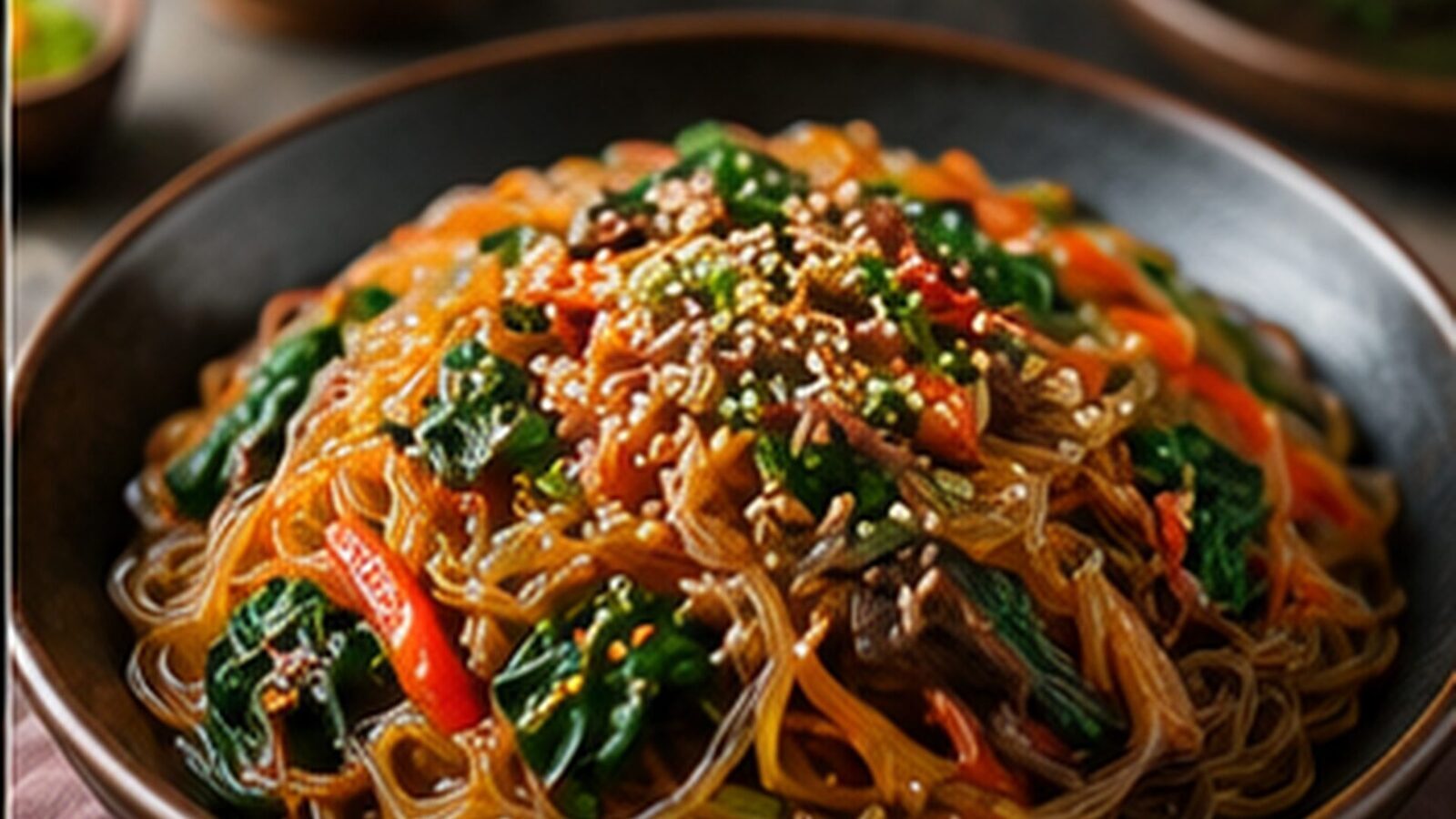 Japchae als beliebtes Gericht der koreanischen Küche
