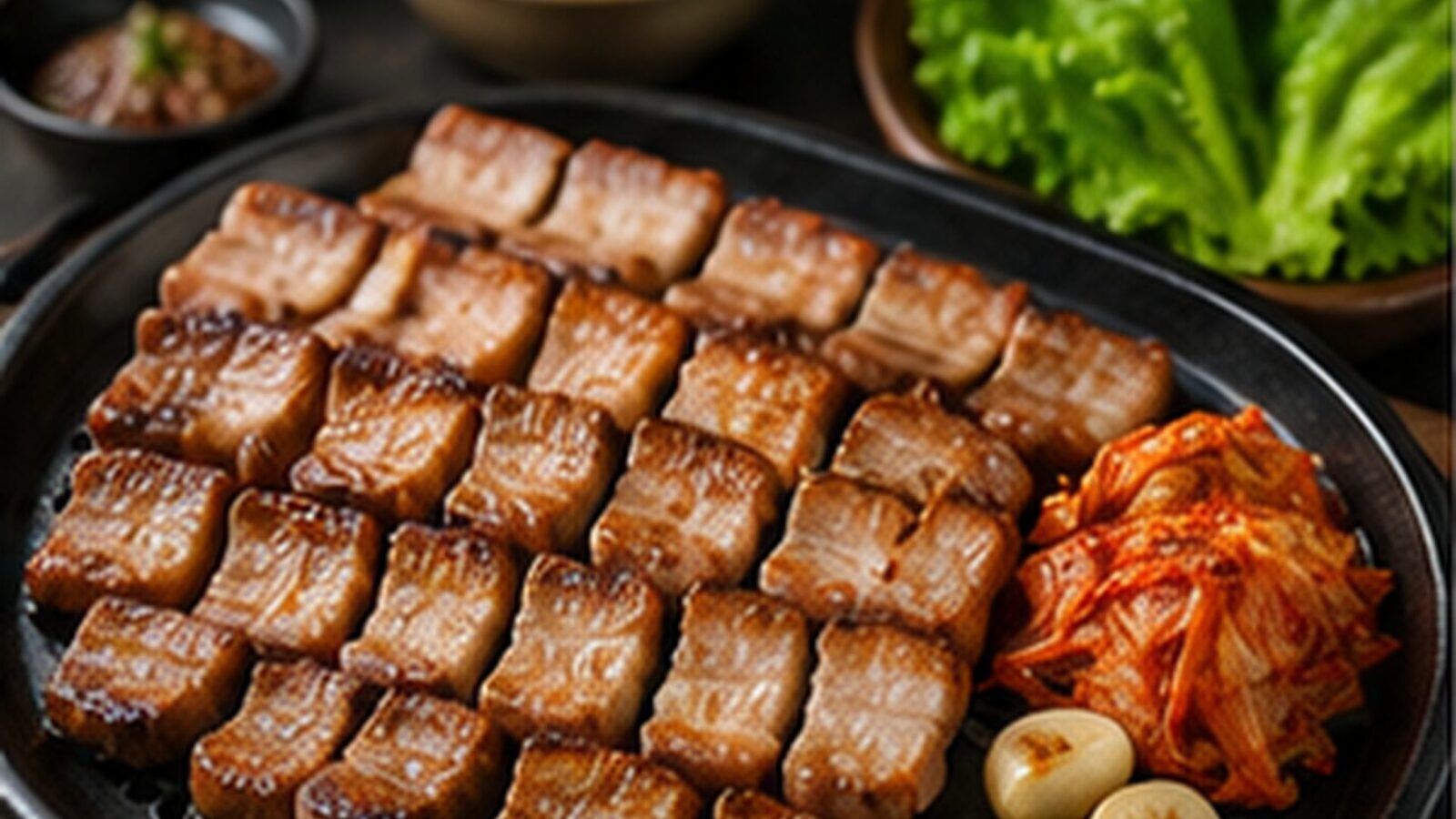 Samgyeopsal als beliebtes Gericht der koreanischen Küche