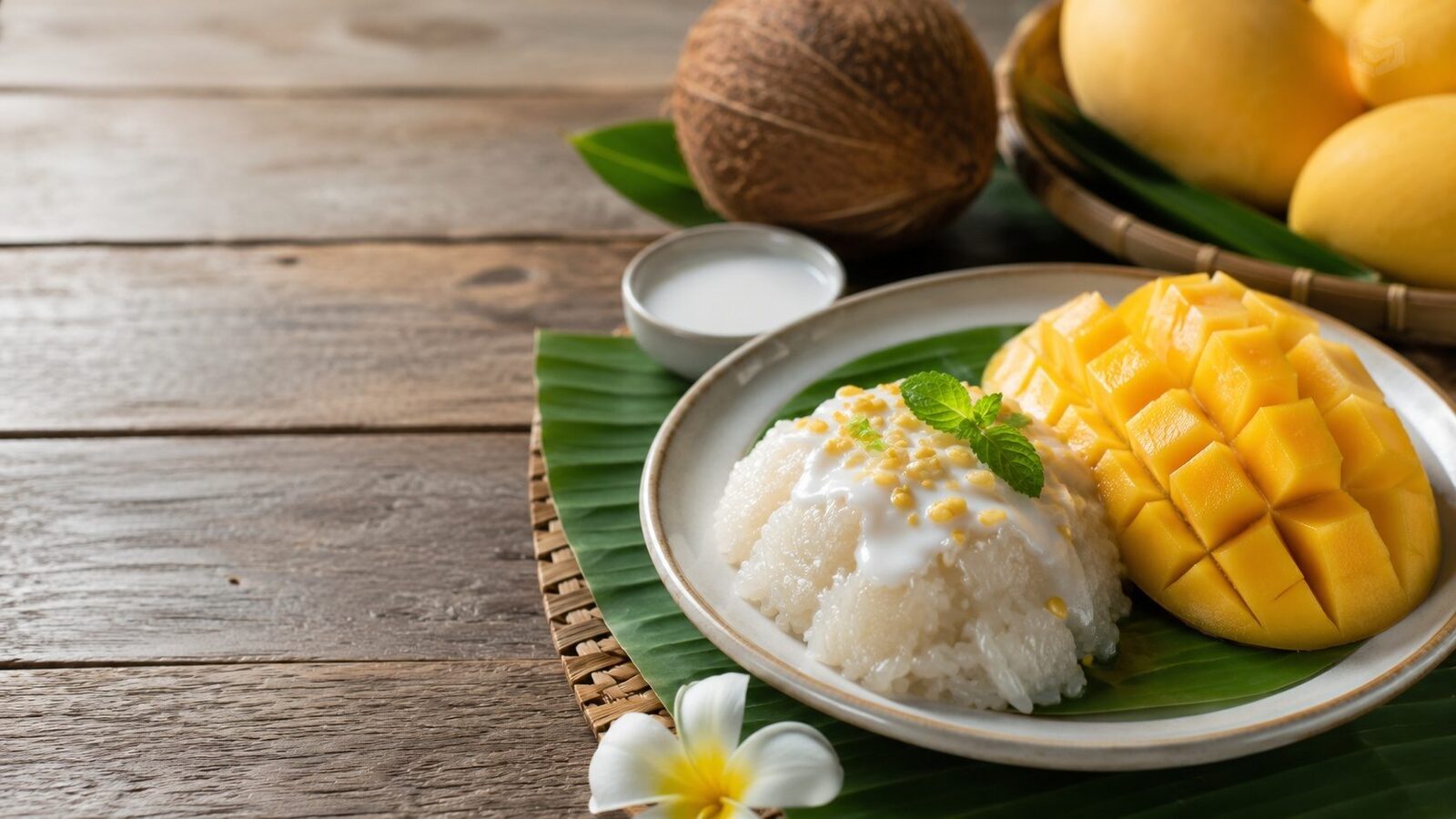 Mango Sticky Rice als beliebtes Gericht der thailändischen Küche