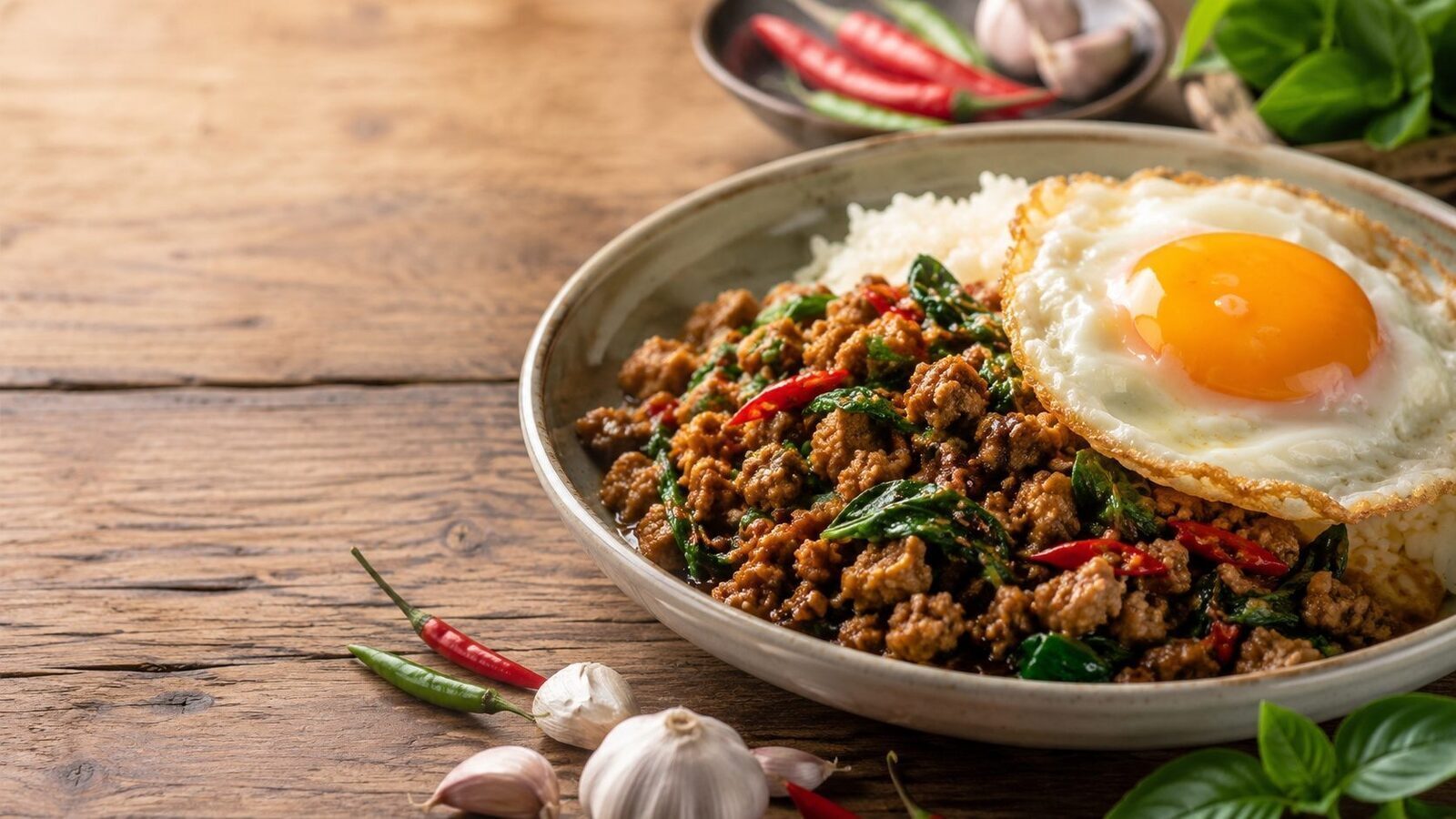 Pad Kra Pao als beliebtes Gericht der thailändischen Küche