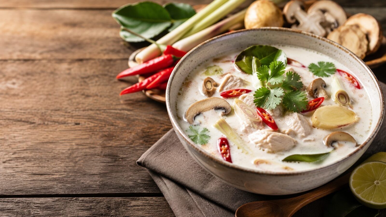 Tom Kha Gai als beliebtes Gericht der thailändischen Küche