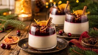 Glühwein-Panna-Cotta als festliches Weihnachtsrezept für Advent, Feiertage und gemütliche Familienessen