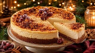 Spekulatius-Cheesecake als festliches Weihnachtsrezept für Advent, Feiertage und gemütliche Familienessen