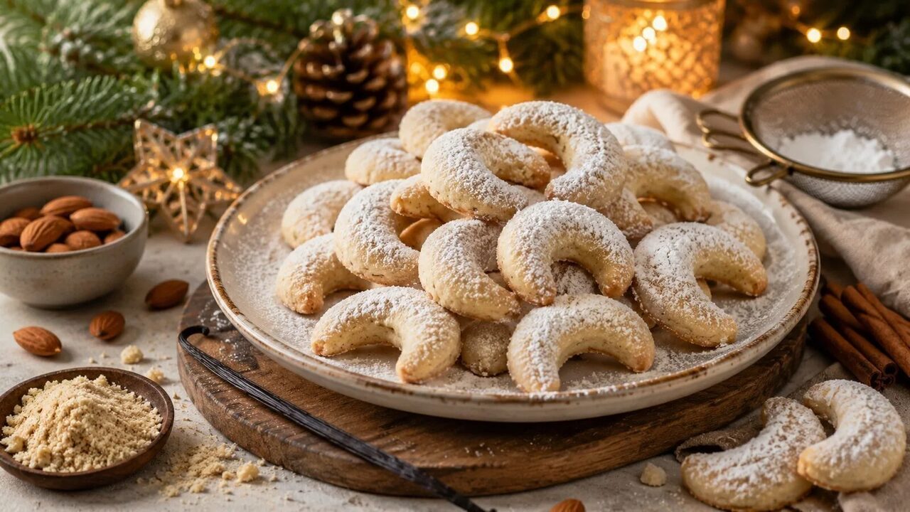 Vanillekipferl als festliches Weihnachtsrezept für Advent, Feiertage und gemütliche Familienessen