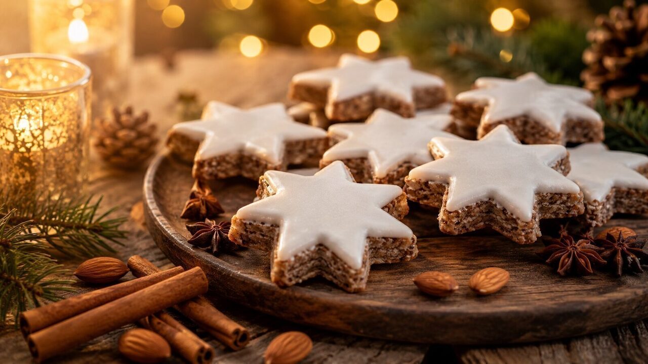 Zimtsterne als festliches Weihnachtsrezept für Advent, Feiertage und gemütliche Familienessen
