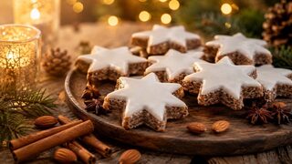 Zimtsterne als festliches Weihnachtsrezept für Advent, Feiertage und gemütliche Familienessen