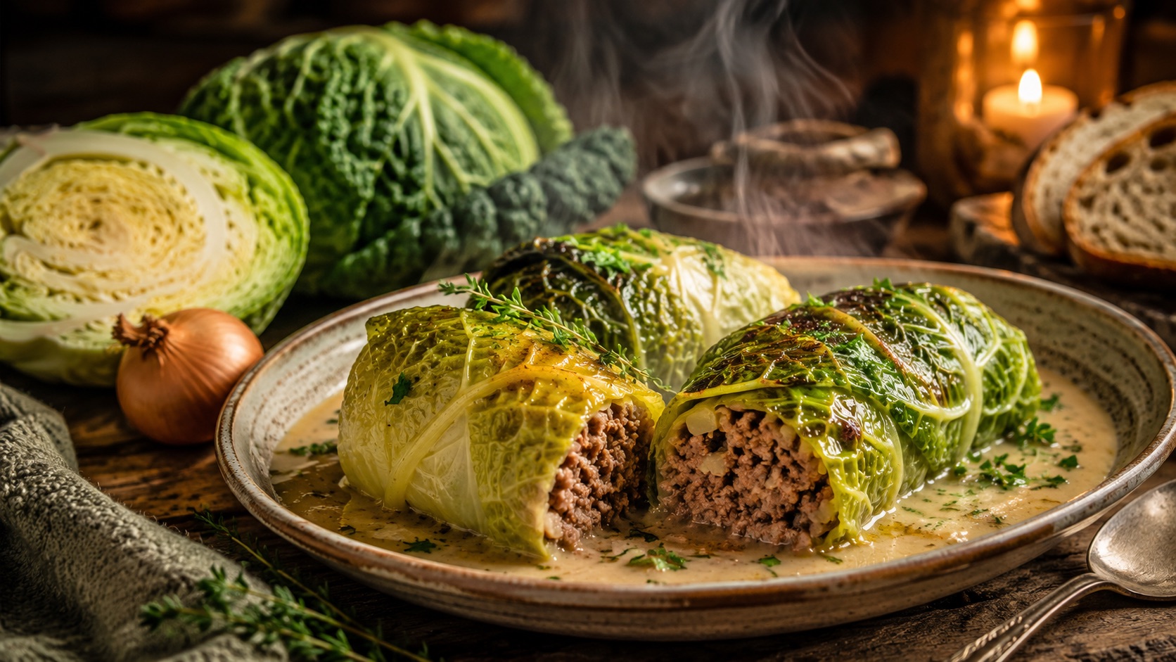 Wirsing-Rouladen mit Hackfleisch als wärmendes Winterrezept für kalte Tage und gemütliche Familienküche